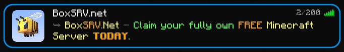 BoxSRV MOTD